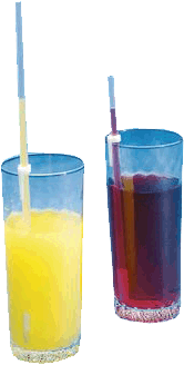 Two Glasses With Straws PNG image