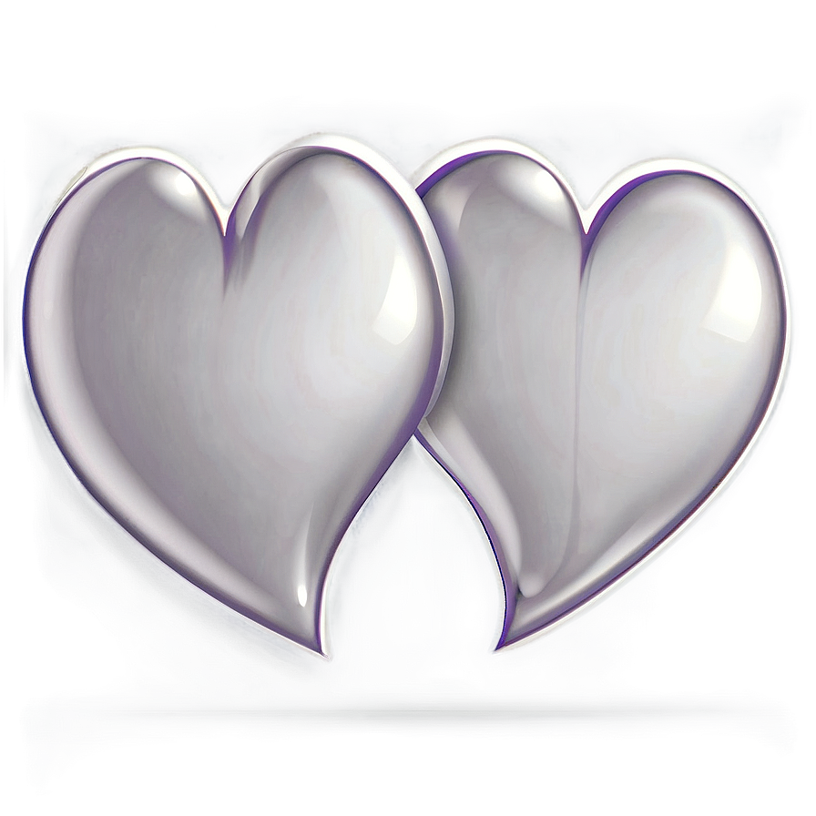 Two Hearts Vector Png Axd44 PNG image