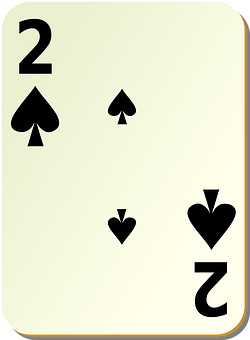 Two_of_ Spades_ Playing_ Card PNG image