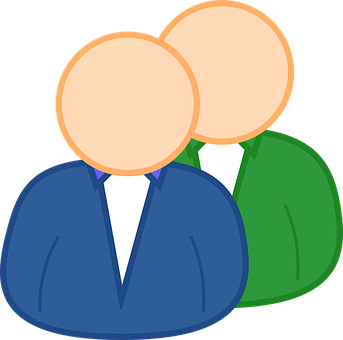 Two Person Icon Graphic PNG image