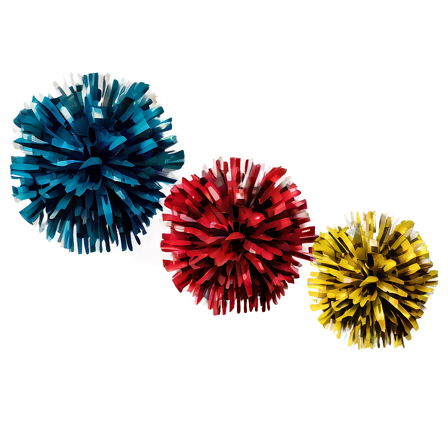 Two-tone Cheer Pom Poms Png Xfp PNG image