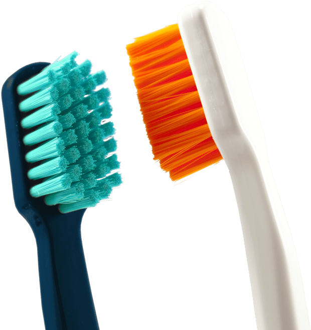 Two Toothbrushes Comparison PNG image