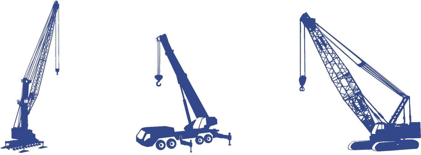 Typesof Cranes Illustration PNG image