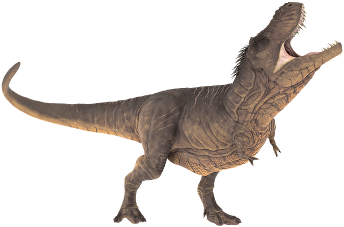 Tyrannosaurus Rex Roaring Pose PNG image