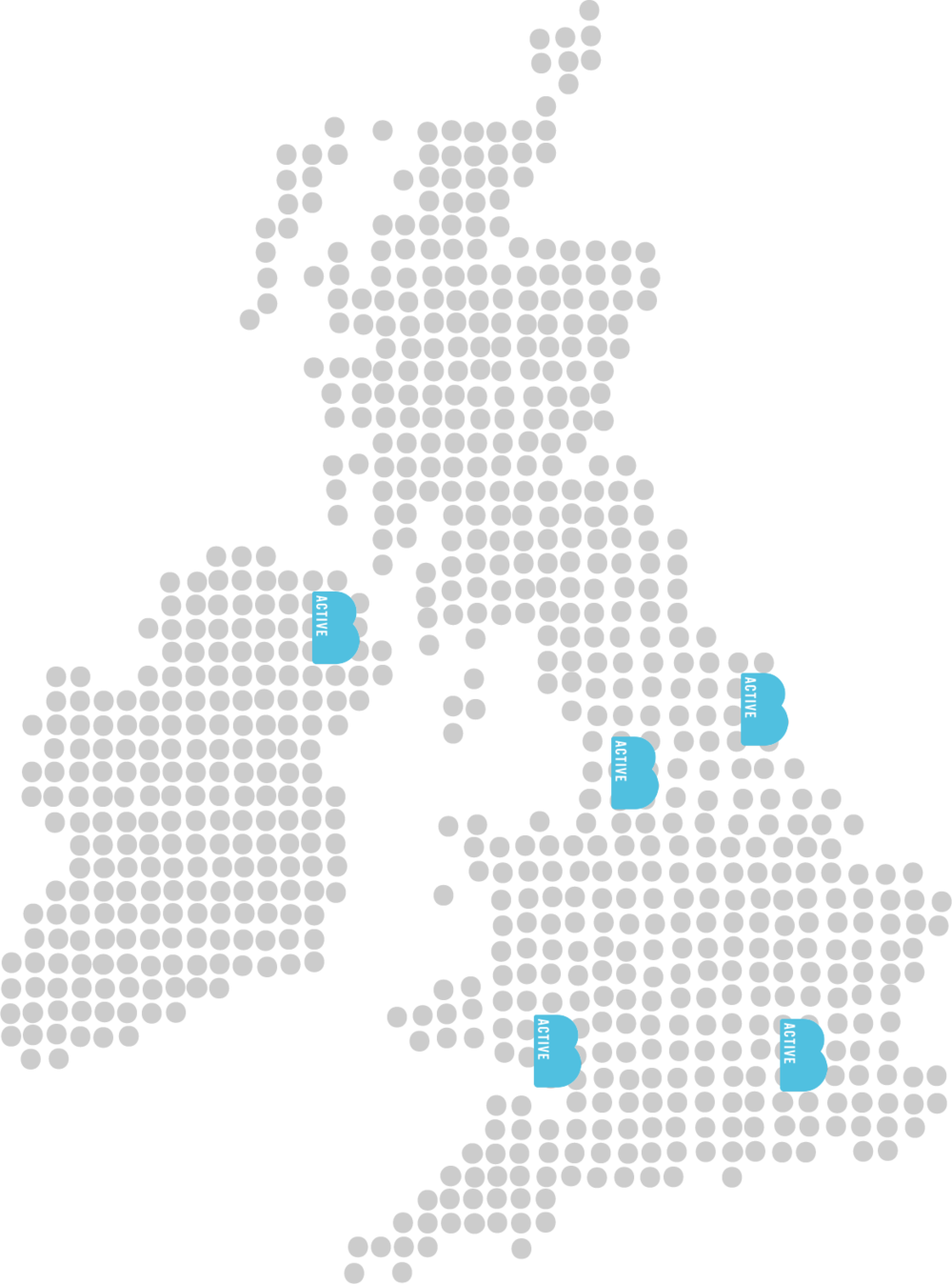 U K Dotted Map Representation PNG image