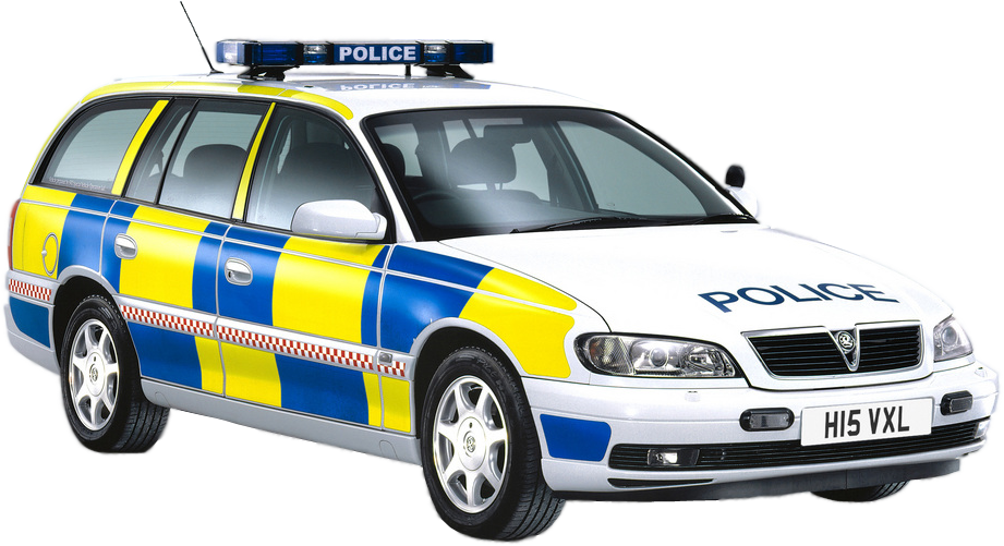 U K Police Car Battenburg Markings PNG image