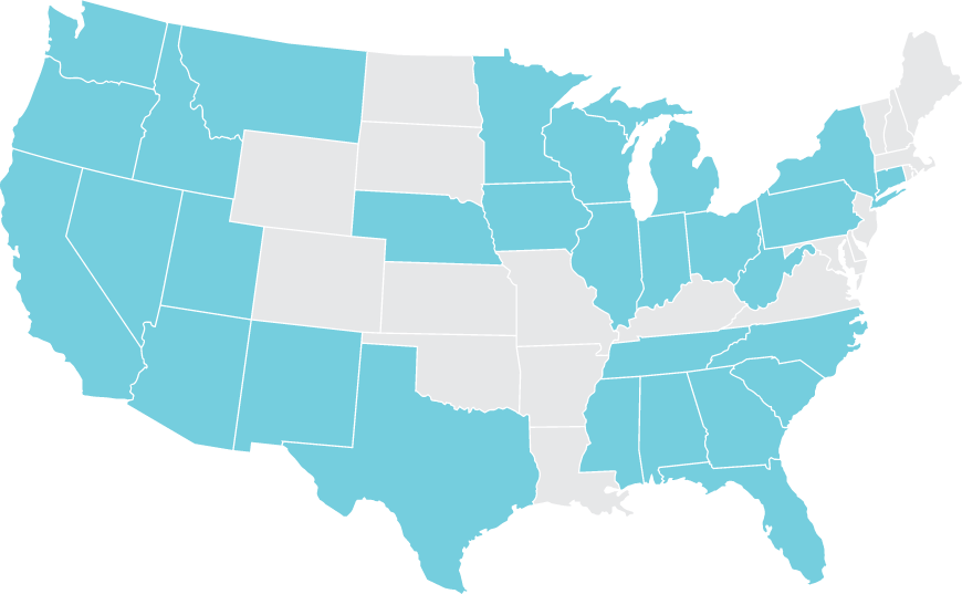 U S A Blank Map Outline PNG image