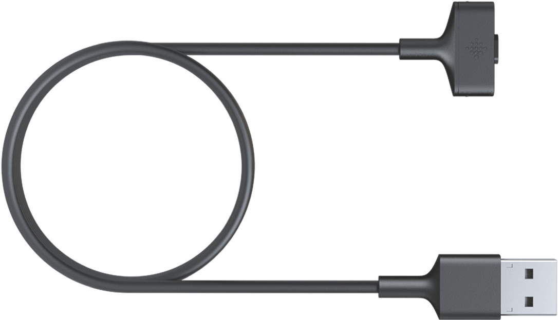 U S B Charging Cable Black PNG image