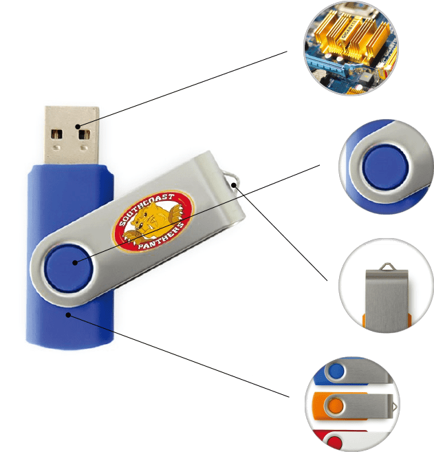 U S B Flash Drive Components Explained PNG image