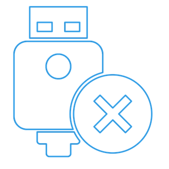 U S B Flash Drive Error Icon PNG image