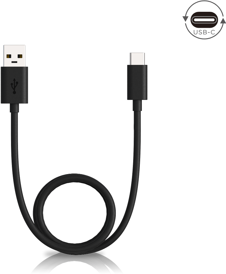 U S B Type C Cable Black PNG image