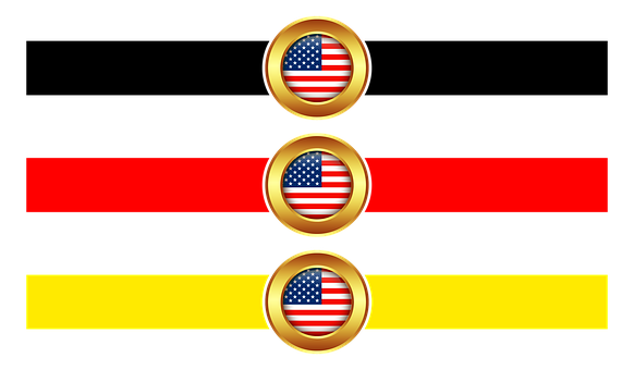 U S Germany Flag Banner PNG image