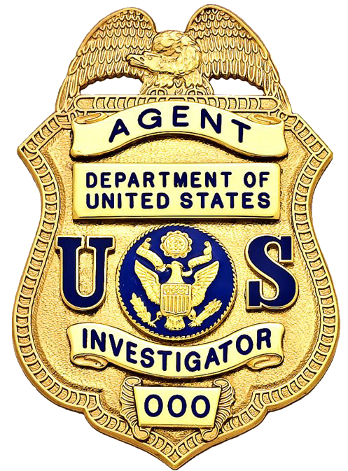 U S Investigator Badge PNG image