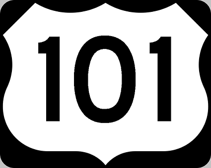 U S Route101 Sign PNG image