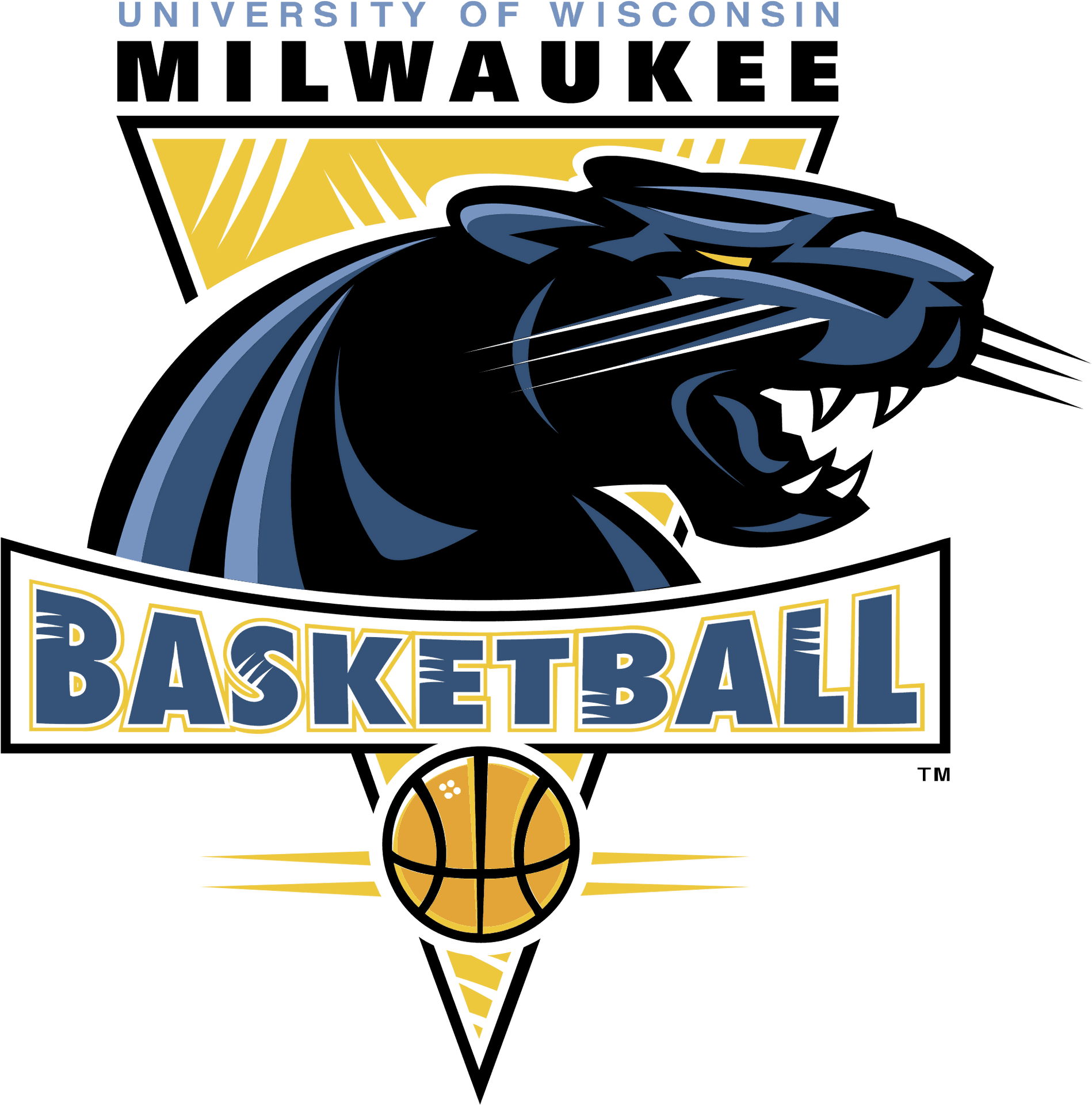 U W M Panthers Basketball Logo PNG image