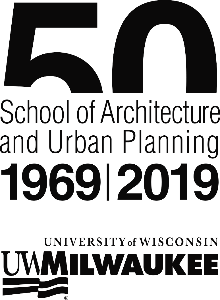 U W M Schoolof Architectureand Urban Planning50th Anniversary Logo PNG image