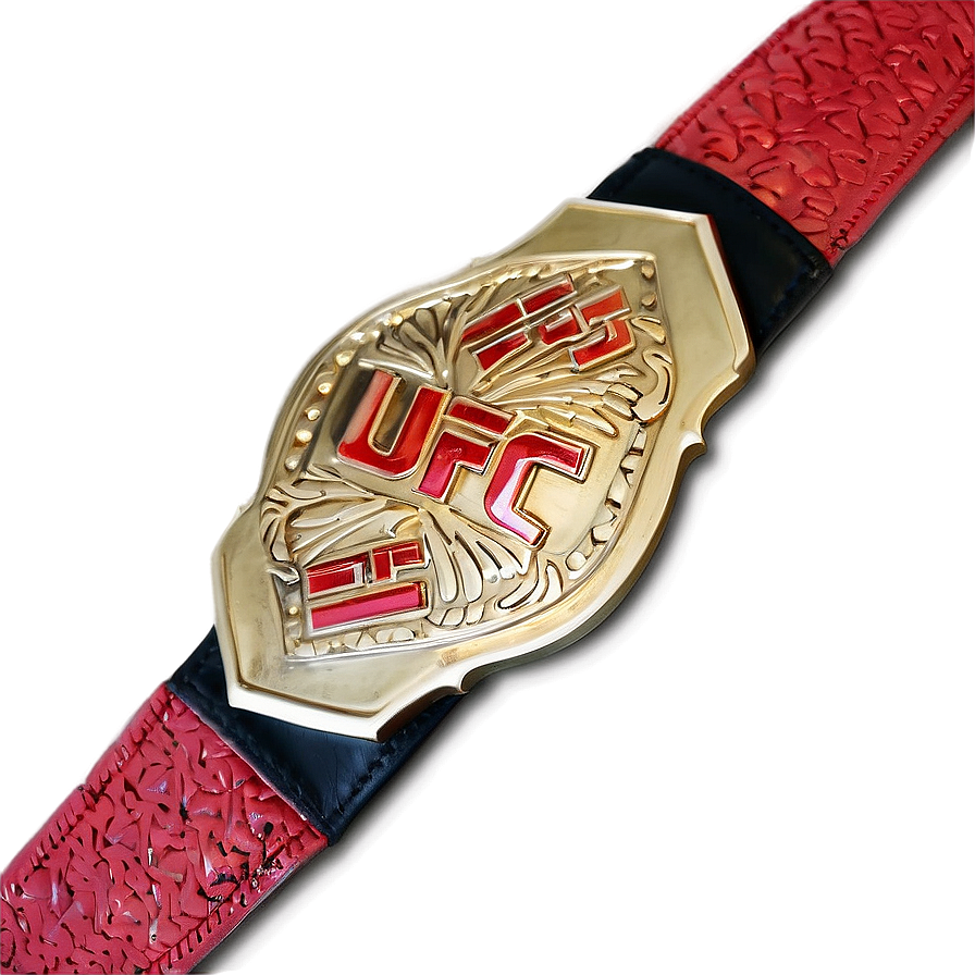 Ufc Fighter Championship Belt Png 06132024 PNG image