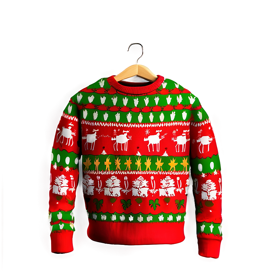 Ugly Christmas Sweater A PNG image