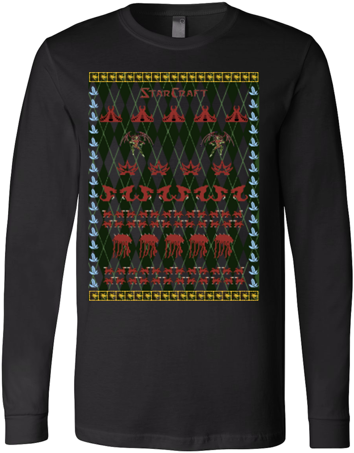 Ugly Christmas Sweater Star Craft Theme PNG image