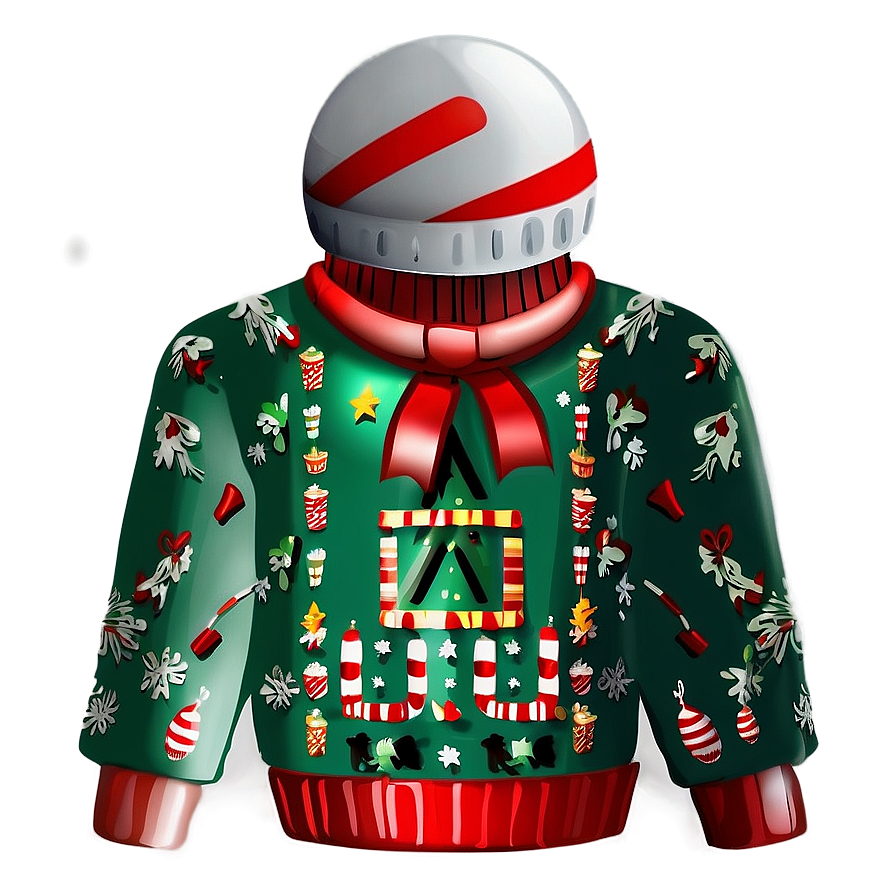 Ugly Christmas Sweater With Presents Png Dso PNG image