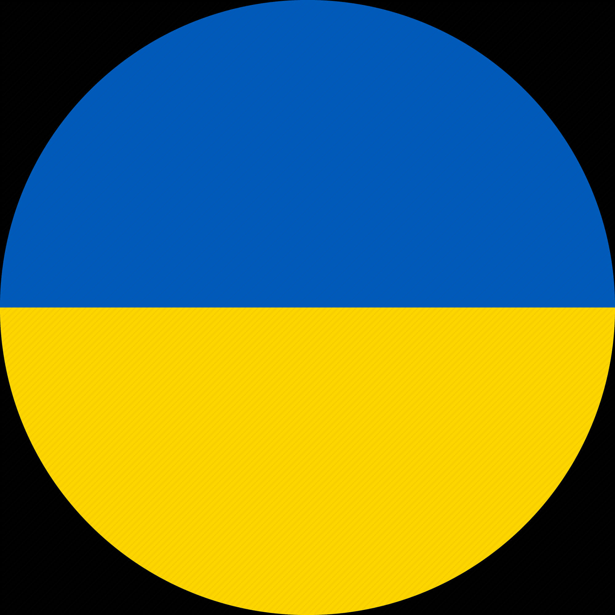 Ukraine Flag Circular Graphic PNG image