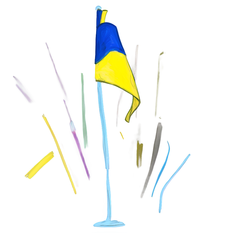 Ukraine Flag Sketch Png 81 PNG image