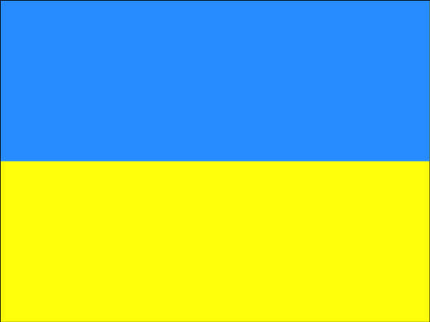 Ukraine National Flag PNG image