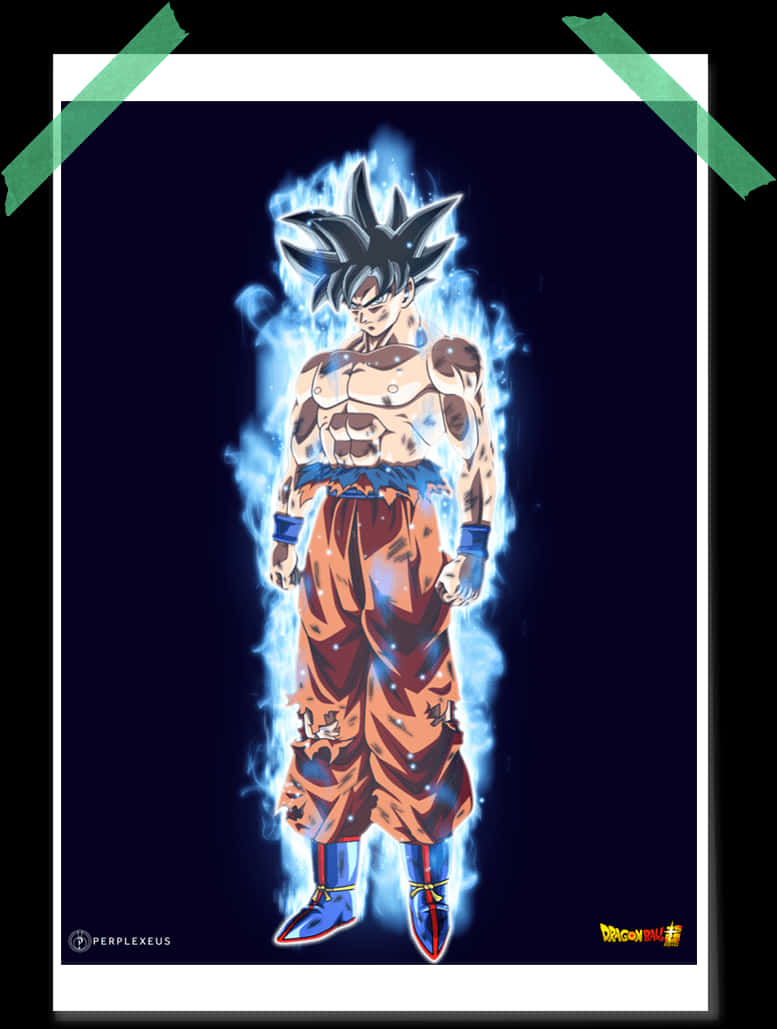 Ultra Instinct Goku Aura PNG image