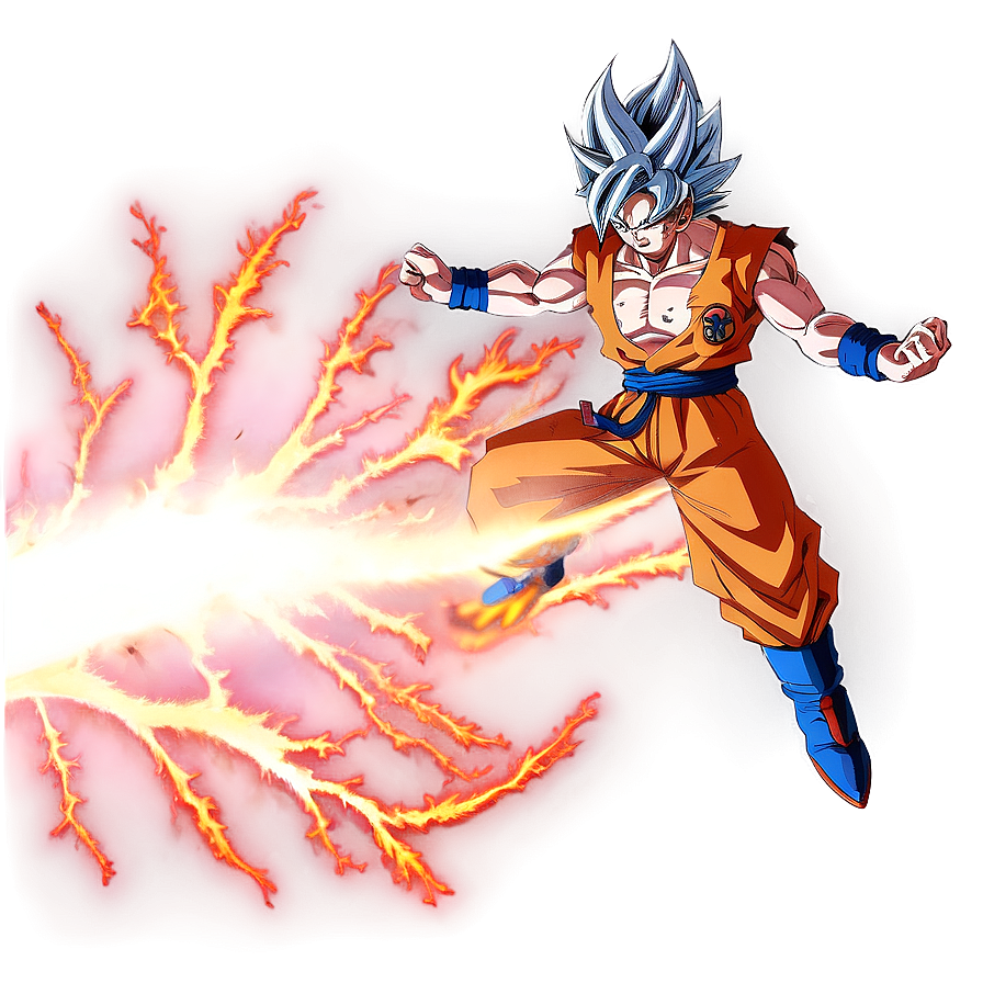 Ultra Instinct Goku Energy Ball Png 06122024 PNG image