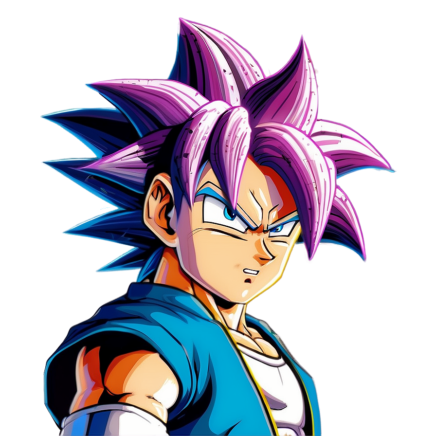 Ultra Super Saiyan Hair Png 06122024 PNG image