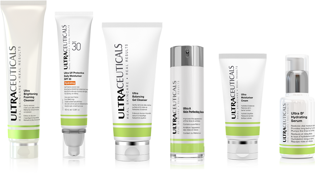 Ultraceuticals Skincare Product Lineup PNG image