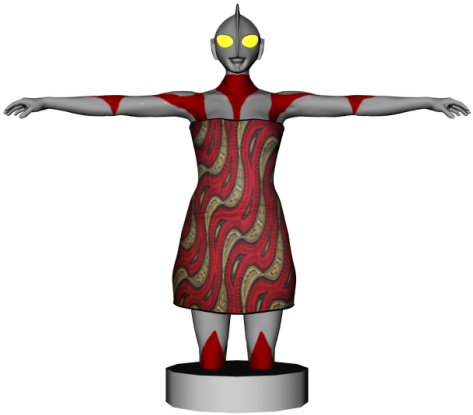 Ultraman Fashion Redesign PNG Image