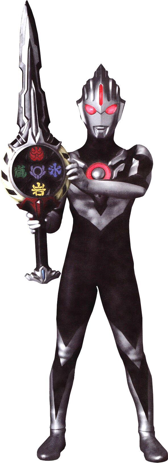 Ultramanwith Swordand Shield PNG image