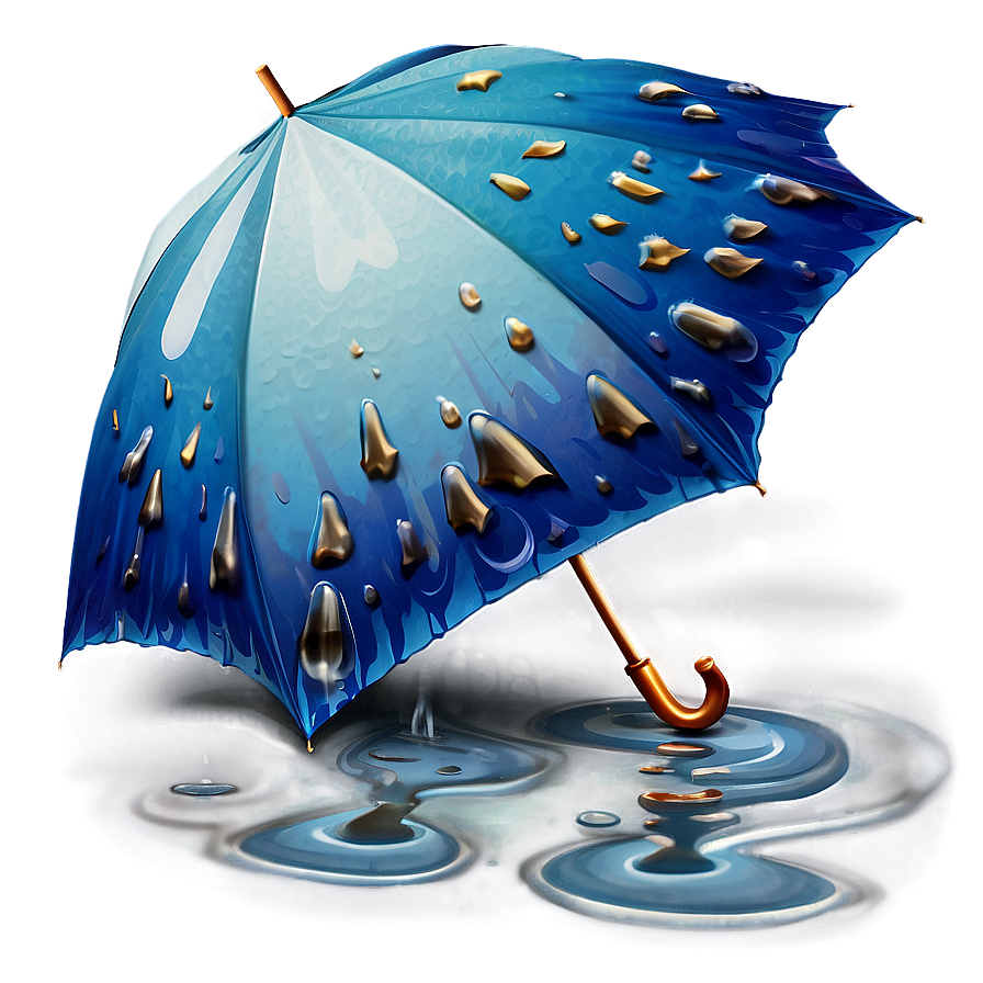 Umbrella In Puddle Png 05232024 PNG image