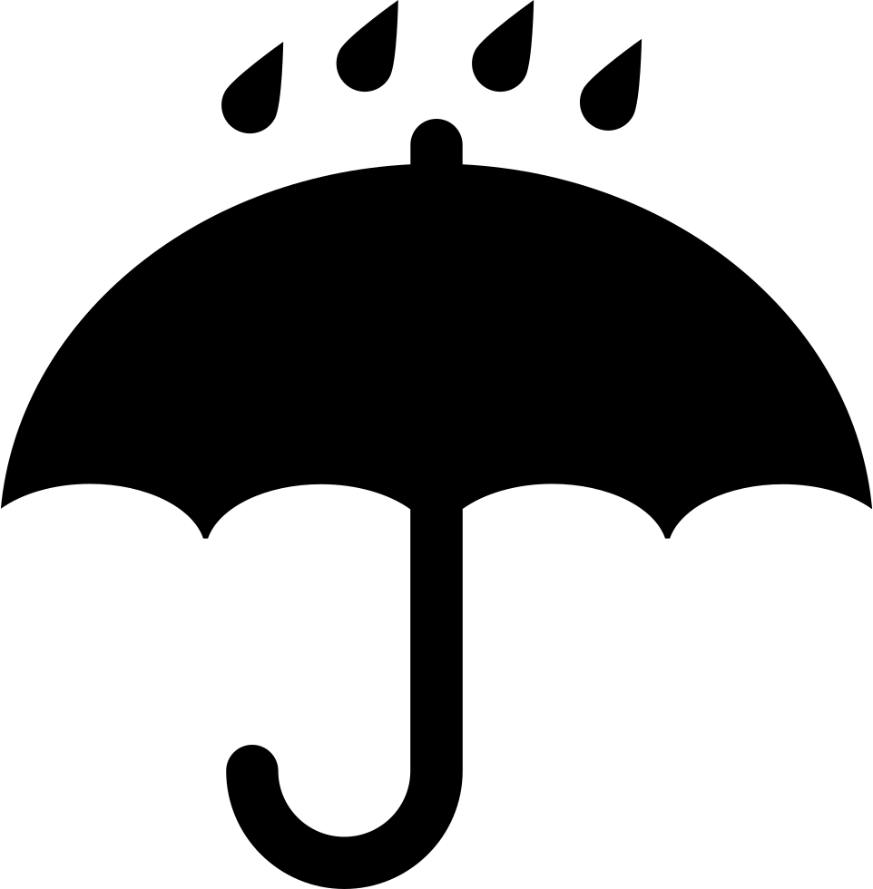 Umbrellaand Raindrops Icon PNG image