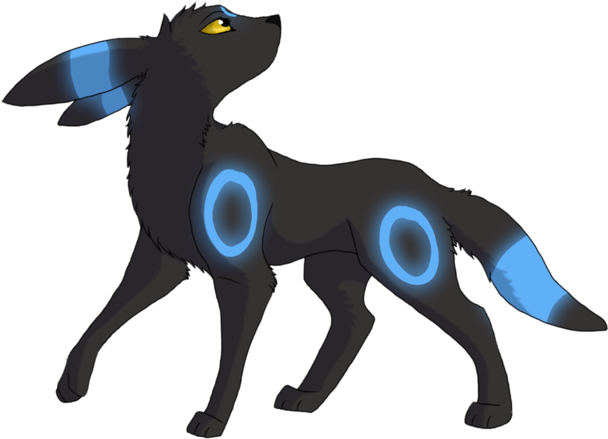 Umbreon Pokemon Fan Art PNG image