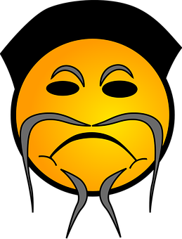 Unamused Yellow Face Emoji PNG image