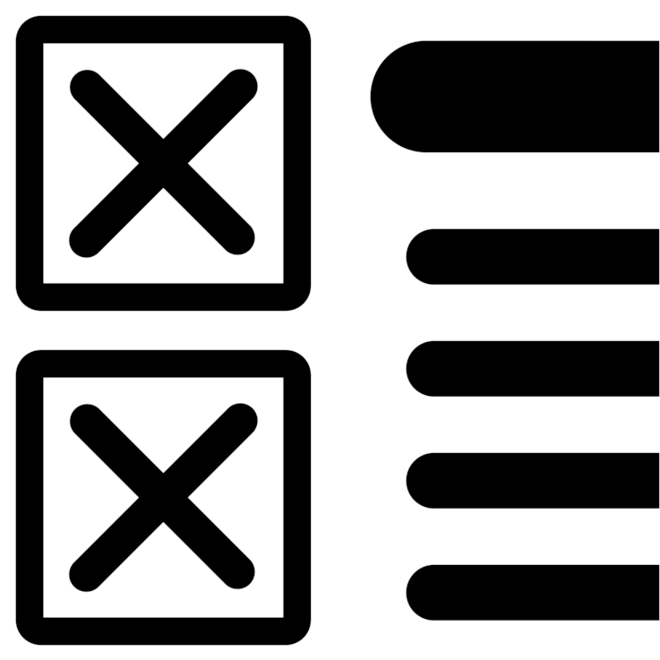 Unchecked Checkboxes Graphic PNG image