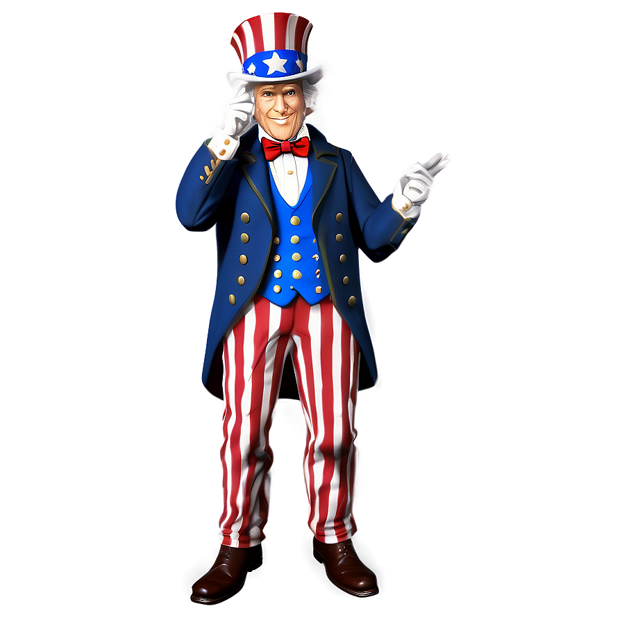 Uncle Sam Military Suit Png Syw PNG image