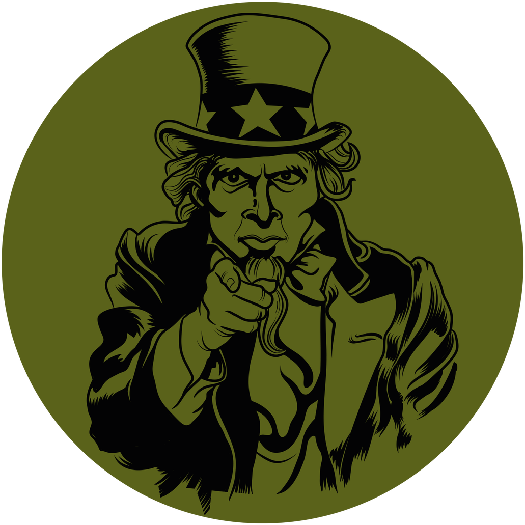 Uncle Sam Pointing Graphic PNG image