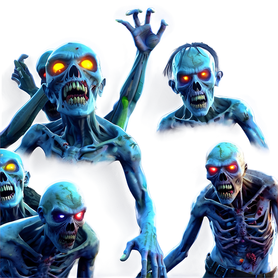 Undead Zombie Horde Png 05032024 PNG image