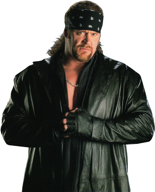 Undertaker Wrestlerin Black Leather PNG image