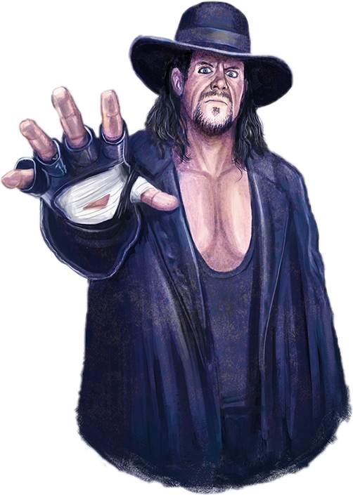 Undertaker Wrestling Legend Illustration PNG image