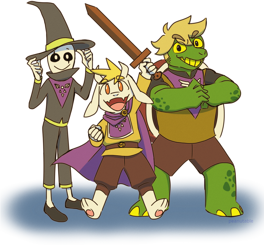 Undertale_ Characters_ Group_ Artwork PNG image