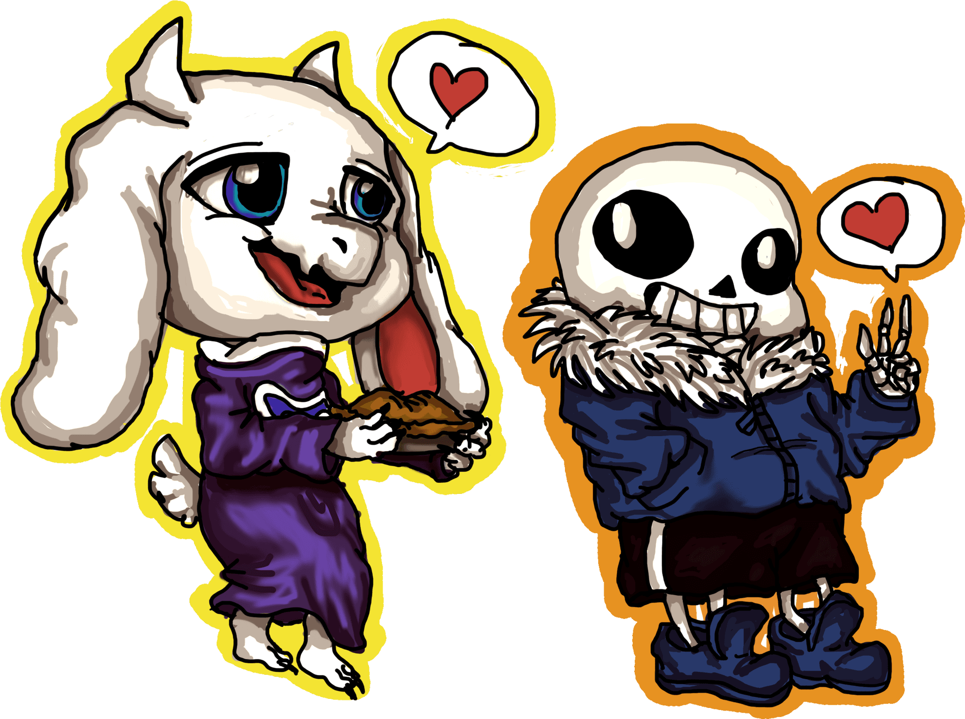 Undertale Torieland Sans Fanart PNG image