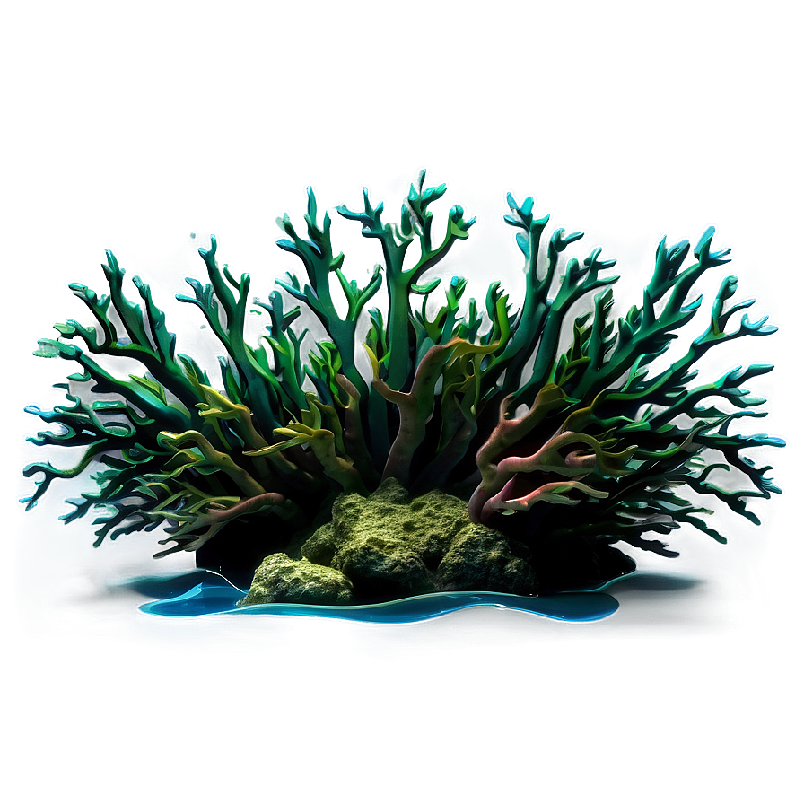 Underwater Algae Scene Png Oit PNG image