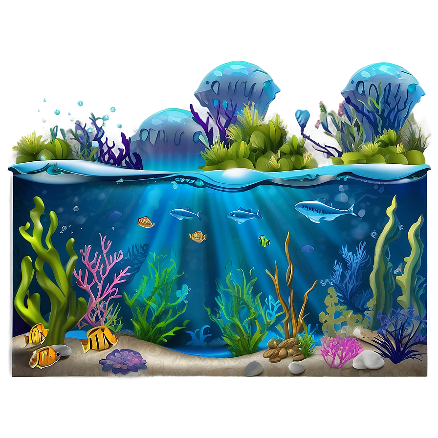 Underwater Scene Png Puu PNG image