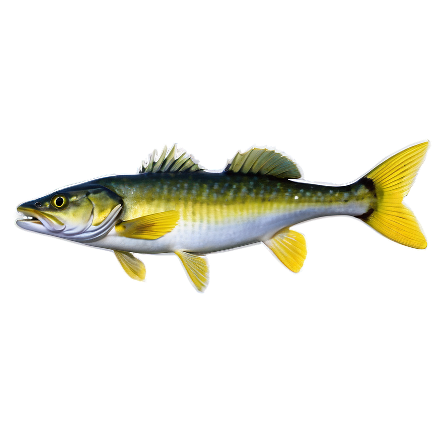 Underwater Walleye Png 06262024 PNG image