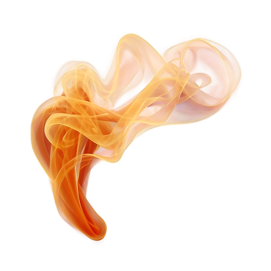 Unfolding Orange Smoke Design Png 95 PNG image