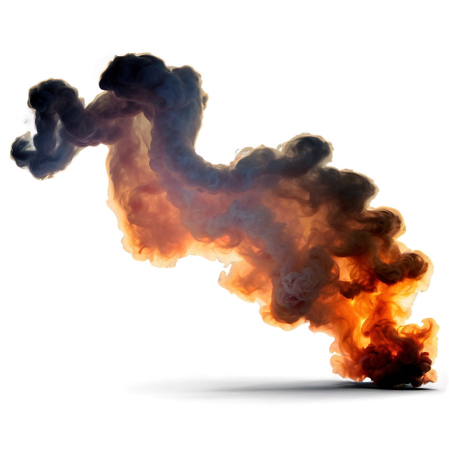 Unfolding Orange Smoke Design Png Ujc PNG image